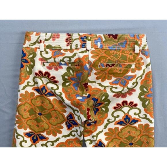 J Crew Vintage '08 City Fit Stretch Chino Pants. Abstract Floral, Women's 0. EUC - Picture 9 of 9